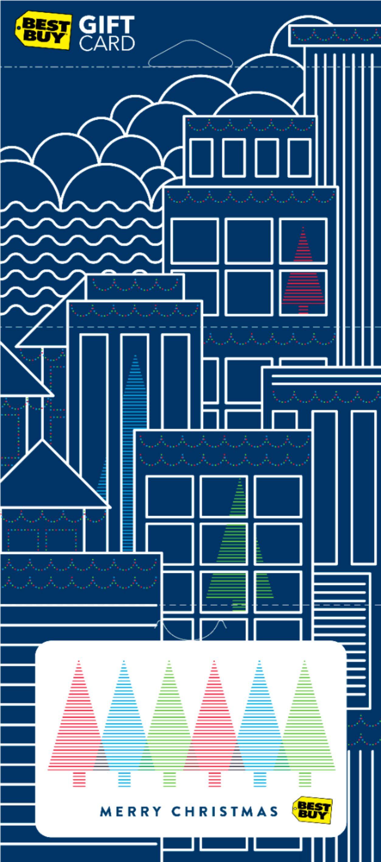Front. Best Buy® - $100 Christmas Village Gift Card.