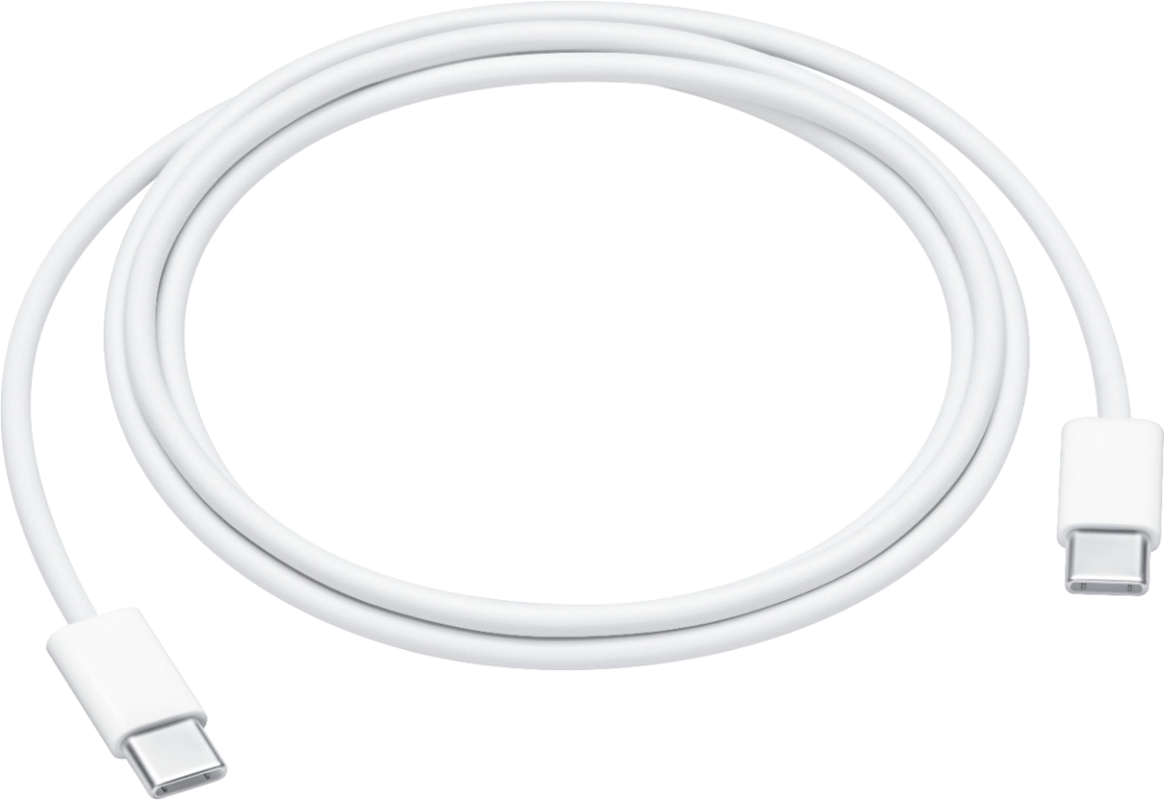 Front. Apple - 3.3' USB-C Charge-and-Sync Cable - White.