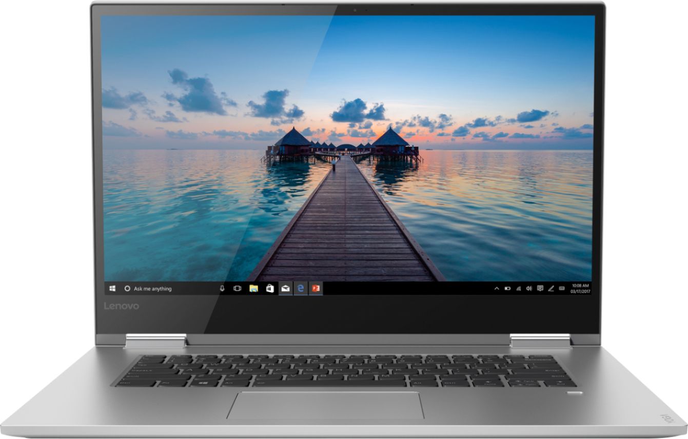 Lenovo - Yoga 730 2-in-1 15.6" 4K UHD Touch-Screen Laptop - Intel Core i7 - 16GB Memory - NVIDIA GeForce GTX 1050 - 512GB SSD - Platinum Silver