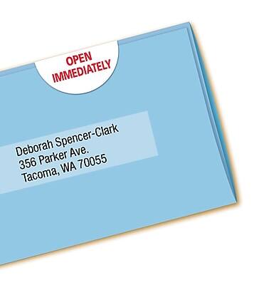 OPEN IMMEDIATELY  
Deborah Spencer-Clark  
356 Parker Ave.  
Tacoma, WA 70055