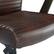Alt View 14. La-Z-Boy - Emerson Bonded Leather Ergonomic Swivel Executive Office Chair - Brown.