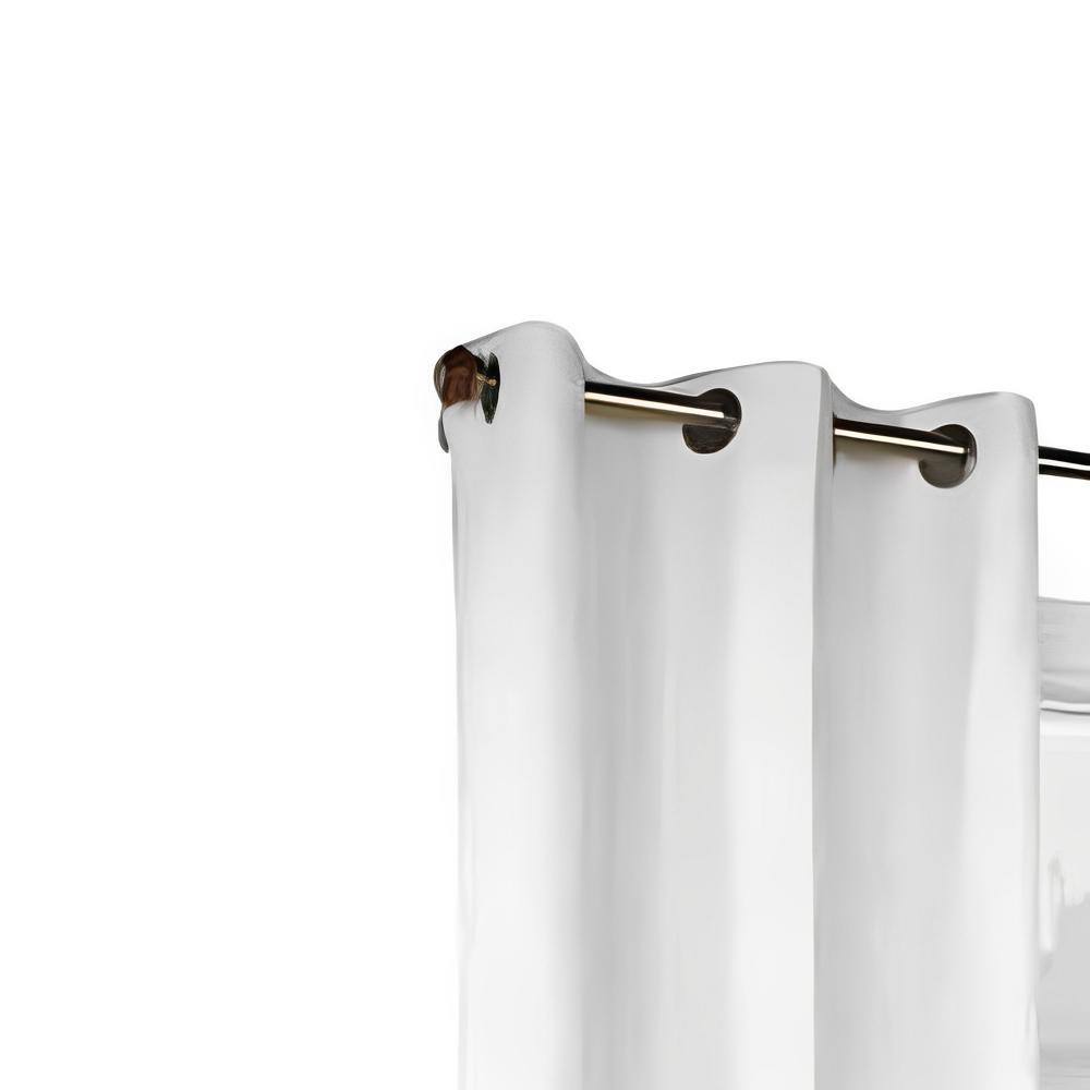 Angle. Commonwealth Home Fashions - Commonwealth Thermalogic Weather Cotton Fabric Grommet Top Panel Pair - 80x54" - White - White.