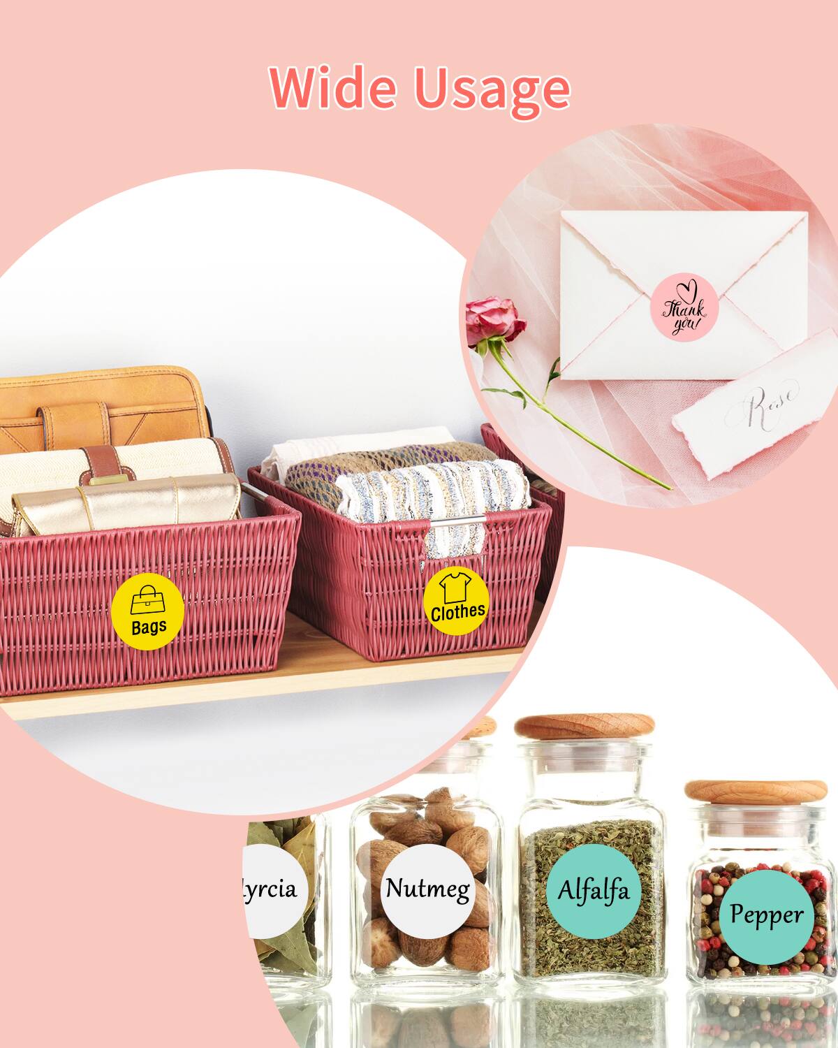 Wide Usage

- Bags
- Clothes
- Rose
- Nutmeg
- Alfalfa
- Pepper
- Byrcia