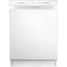 Midea - 52 dBA Front Control Dishwasher - White