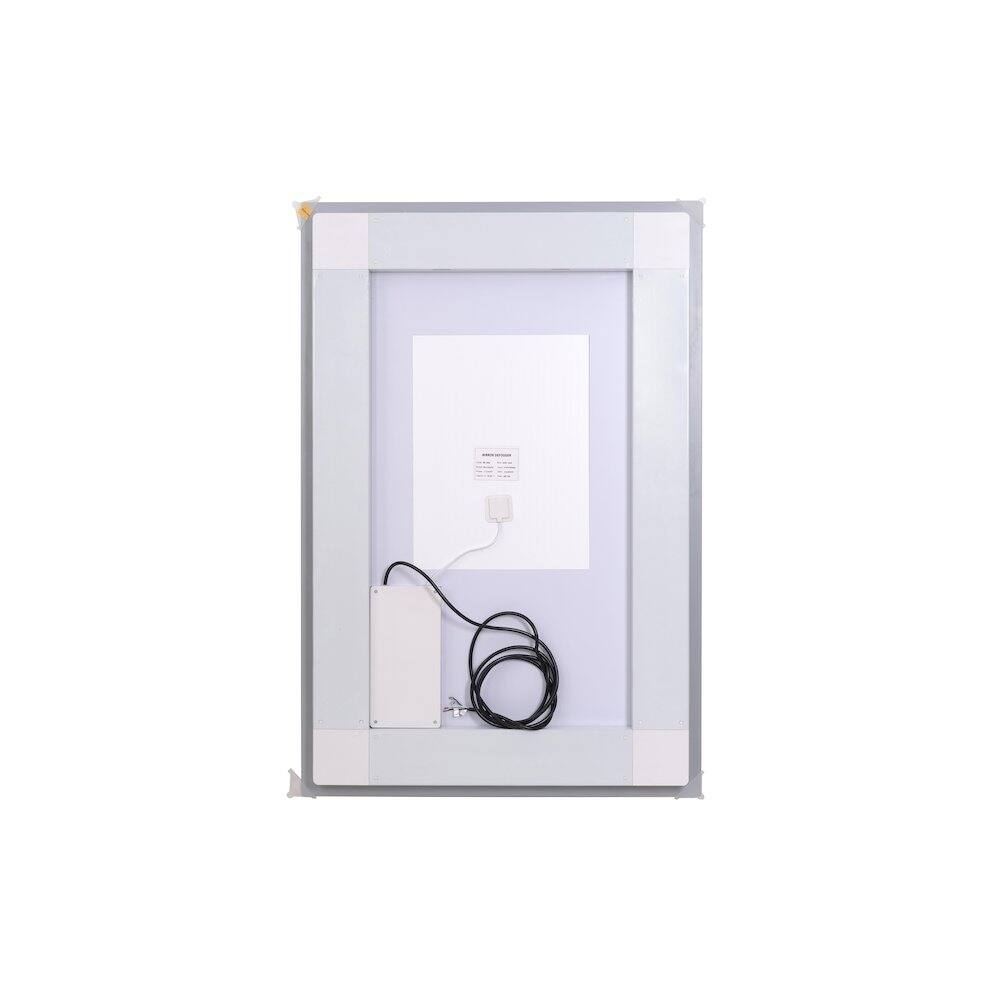 Angle. Elegant Kitchen and Bath - Riven 40X30 Led Mirror, Adjustable Color 3000K/4200K/6400K - White.