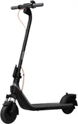 Segway - Ninebot E2 Plus II Electric Scooter, 15 mph Max Speed w/ 16 miles Max Range - Black - Front_Zoom