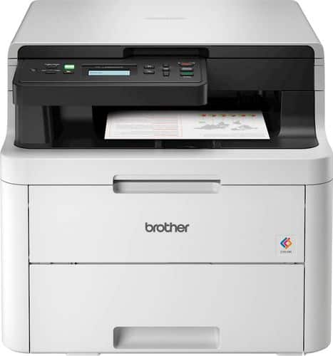 Photo 1 of Brother - HL-L3290CDW Wireless Color All-In-One Laser Printer - White