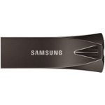 Front Zoom. Samsung - BAR Plus 256GB USB 3.1 Flash Drive - Titan Gray.