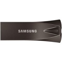 Samsung - BAR Plus 256GB USB 3.1 Flash Drive - Titan Gray - Front_Zoom