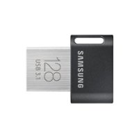 Samsung - FIT Plus 128GB USB 3.1 Flash Drive - Black - Front_Zoom