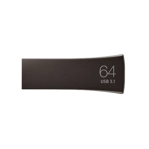 Alt View 13. Samsung - BAR Plus 64GB USB 3.1 Flash Drive - Titan Gray.