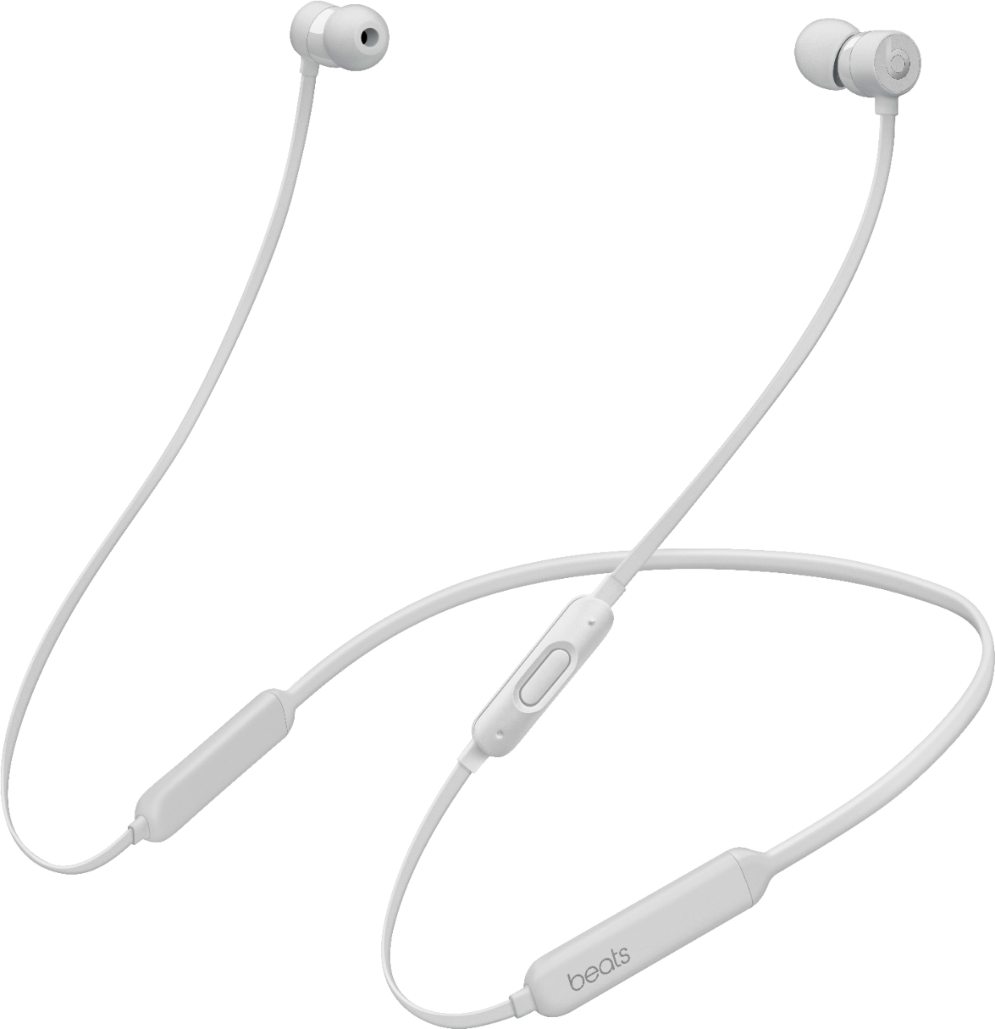 Left. Beats - BeatsX Wireless Earphones - Satin Silver.