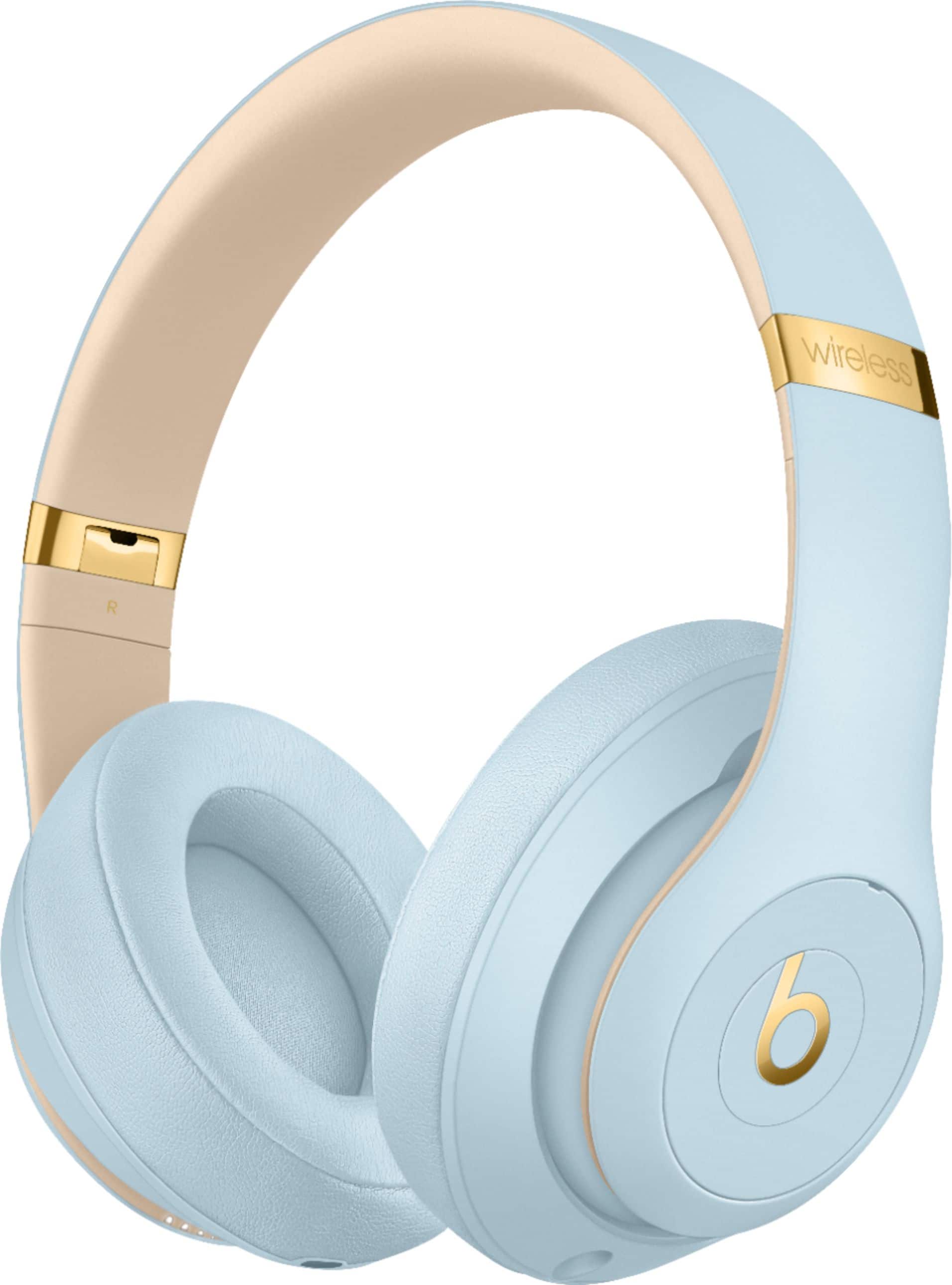 Left. Beats - Beats Studio³ Wireless Headphones - Beats Skyline Collection - Crystal Blue.