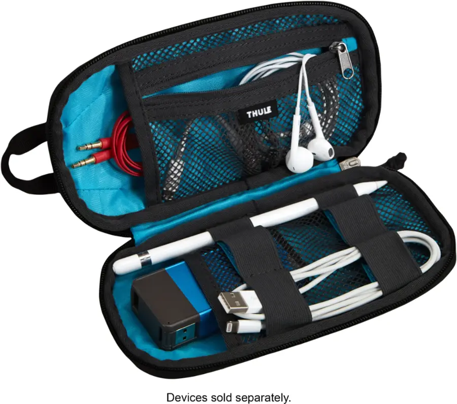 Alt View 15. Thule - Accent Backpack 23L Bundle for 15.6" Laptop w/ Subterra PowerShuttle, 10" Tablet Sleeve, SafeZone, & Water Bottle Holder - Black.