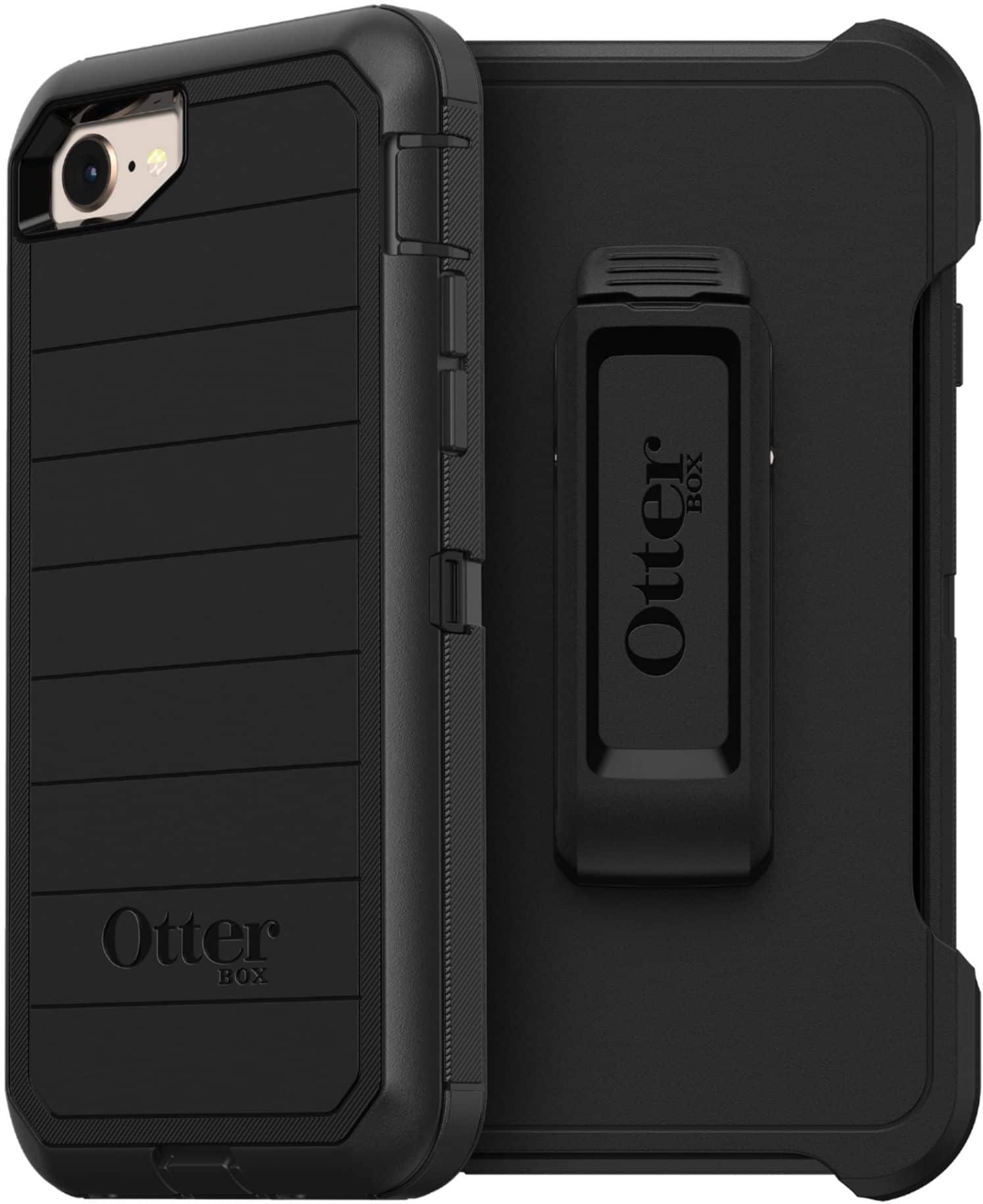 Alt View 14. OtterBox - Defender Series Pro Hard Shell Case for Apple iPhone 7, 8 and SE (2nd generation) - Black.