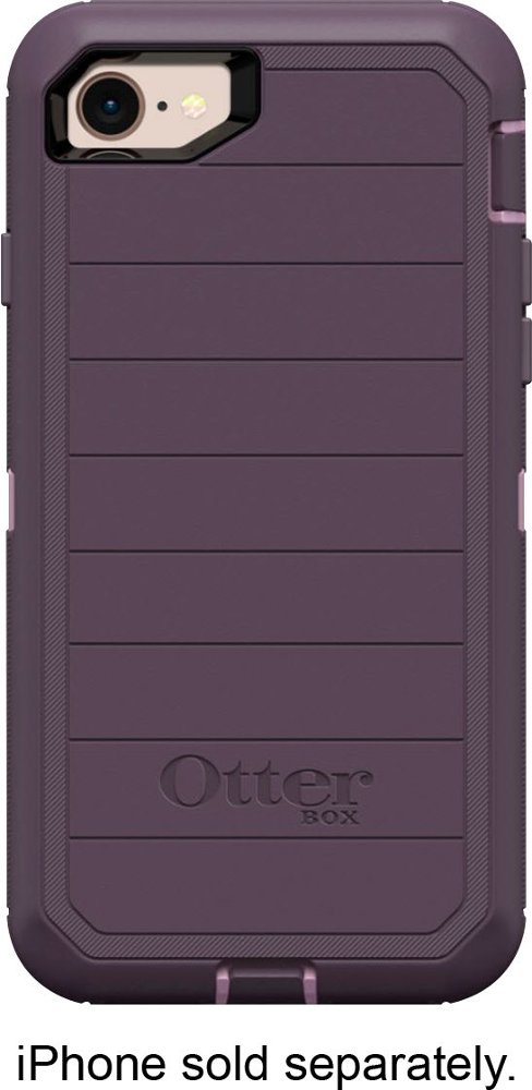 defender series pro modular case for apple iphone 7 and 8 - purple