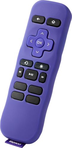 Insignia™ - Remote Cover for Roku Express and Premiere - Purple