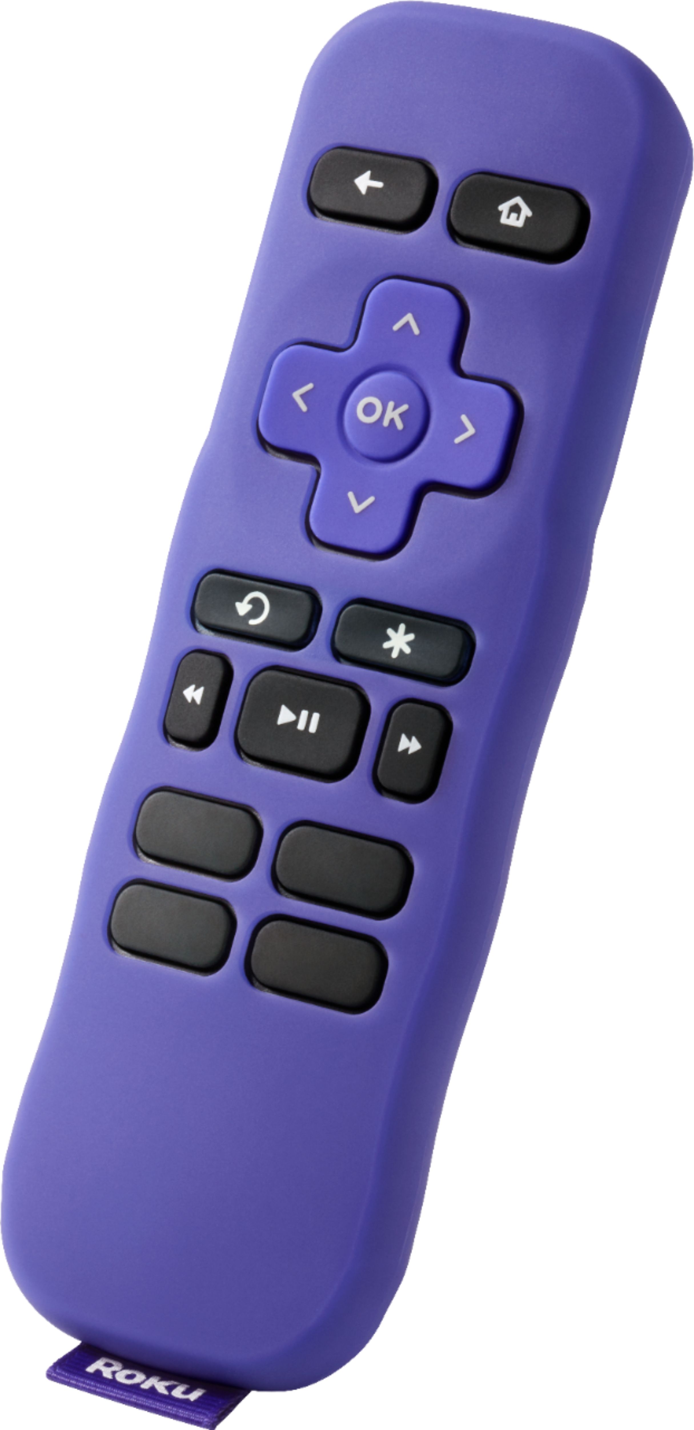 Angle View: Insignia™ - Remote Cover for Roku Express and Premiere - Purple