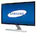 Left. Samsung - Geek Squad Certified Refurbished UE590 Series 28" LED 4K UHD FreeSync Monitor - Black High Glossy/Metallic Silver.