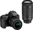 Nikon - D3500 DSLR Video Two Lens Kit with AF-P DX NIKKOR 18-55mm f/3.5-5.6G VR & AF-P DX NIKKOR 70-300mm f/4.5-6.3G ED - Black