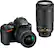 Front. Nikon - D3500 DSLR Video Two Lens Kit with AF-P DX NIKKOR 18-55mm f/3.5-5.6G VR & AF-P DX NIKKOR 70-300mm f/4.5-6.3G ED - Black.