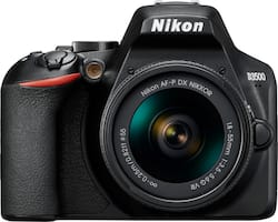 Nikon - D3500 DSLR Camera with AF-P DX NIKKOR 18-55mm f/3.5-5.6G VR Lens - Front_Zoom