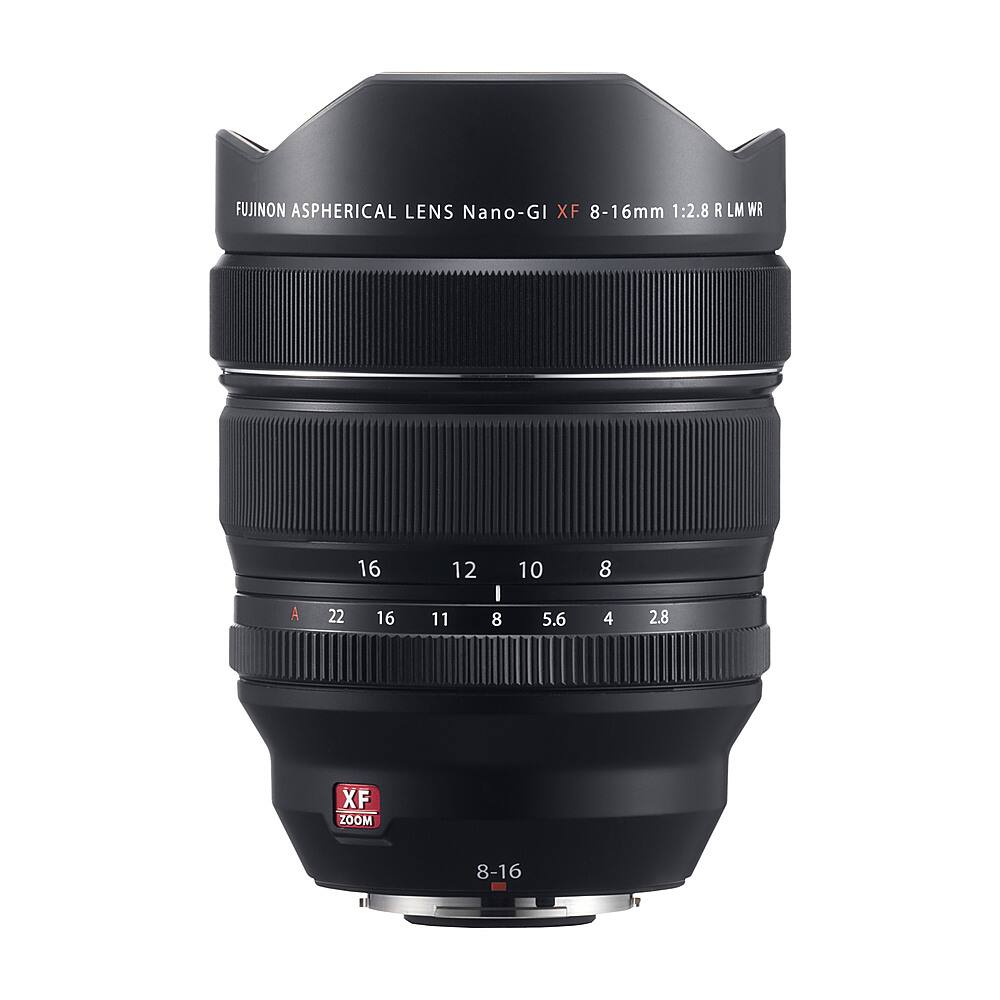 Angle. Fujifilm - XF8-16mmF2.8 R LM WR Lens - Black.