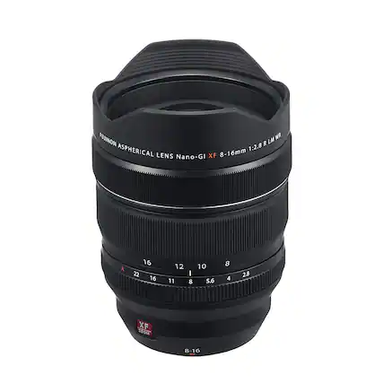 Front. Fujifilm - XF8-16mmF2.8 R LM WR Lens - Black.