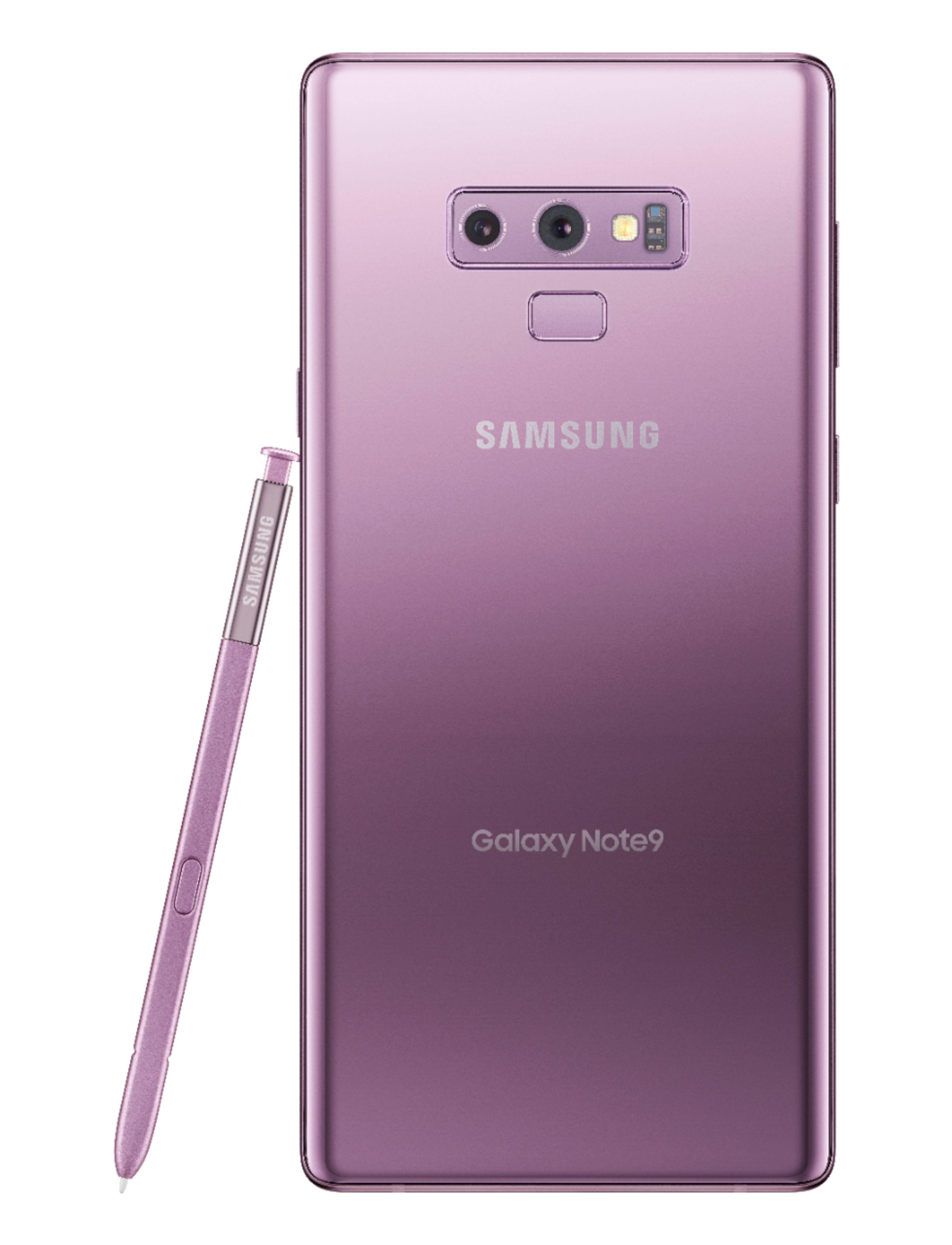 Back View: Samsung - Geek Squad Certified Refurbished Galaxy Note9 128GB - Lavender Purple (AT&T)
