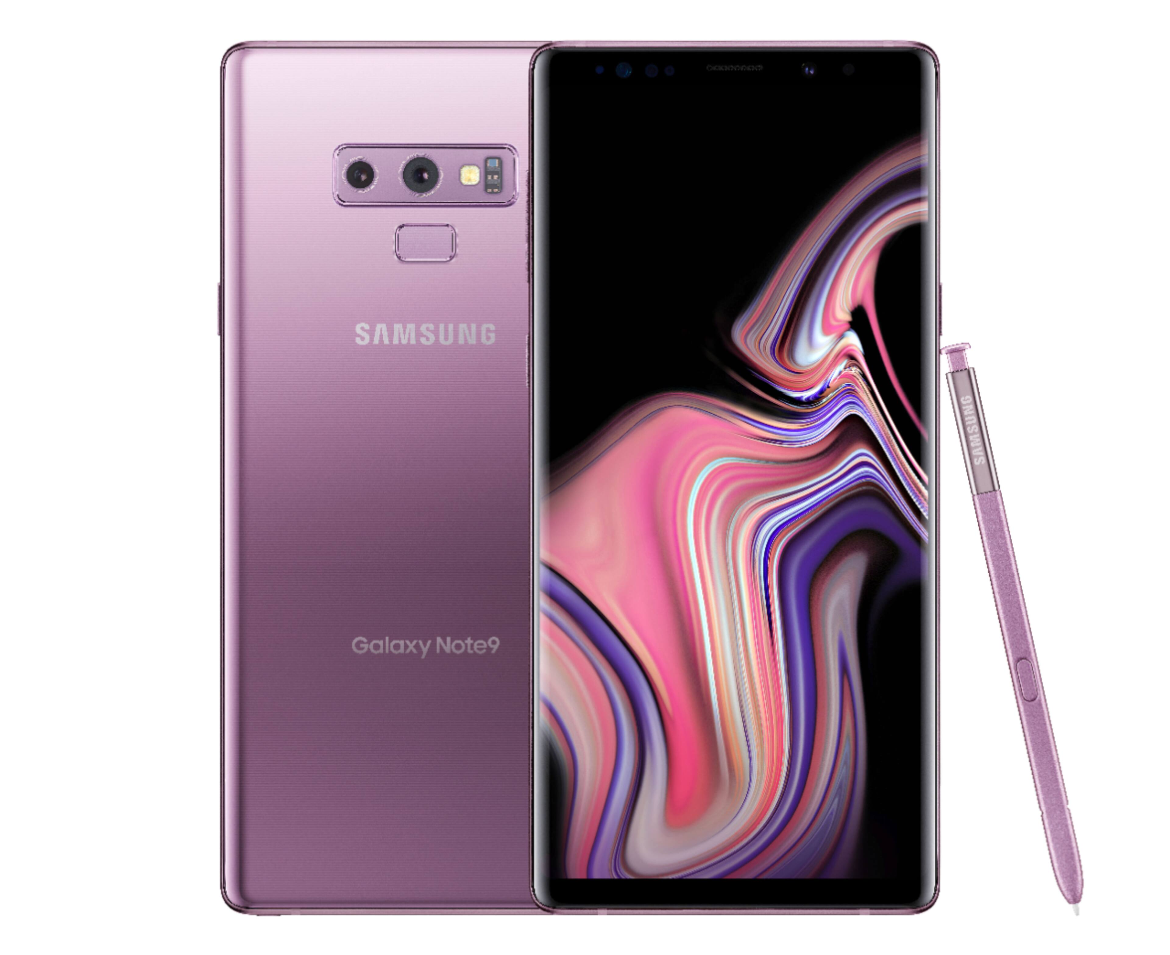 Alt View 11. Samsung - Geek Squad Certified Refurbished Galaxy Note9 512GB - Lavender Purple.