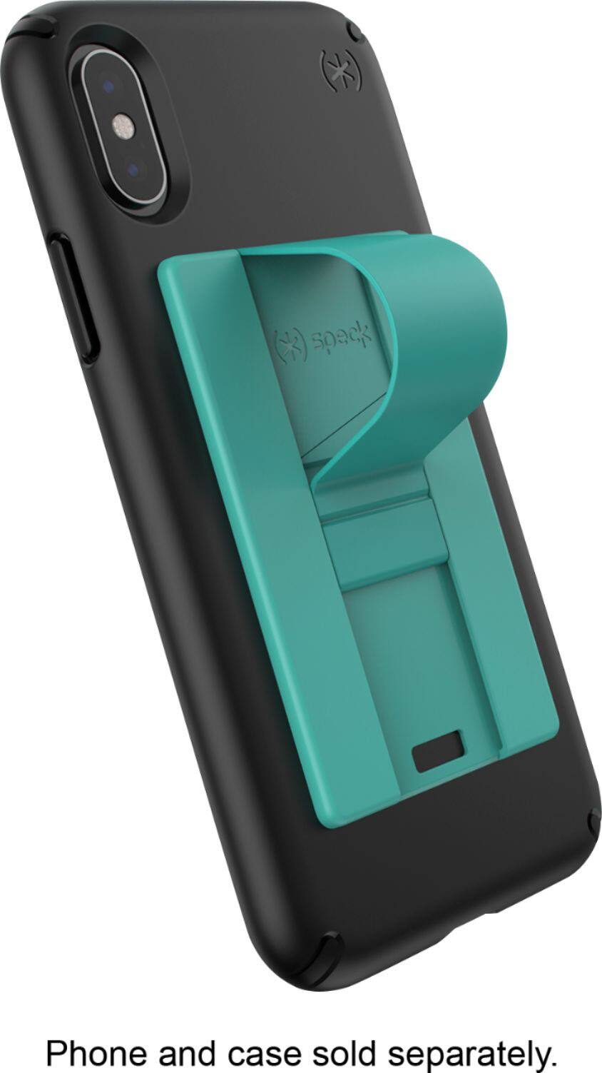 Speck - GrabTab Finger Grip/Kickstand for Mobile Phones - Caicos Teal/Jet Ski Teal