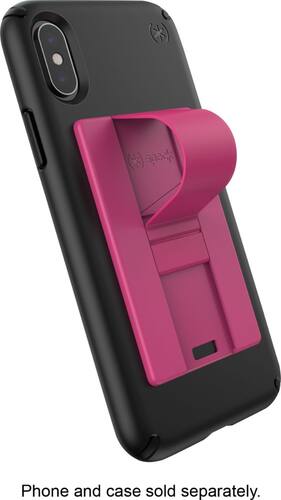 Speck - GrabTab Finger Grip/Kickstand for Mobile Phones - Beetroot Pink/Geranium Pink