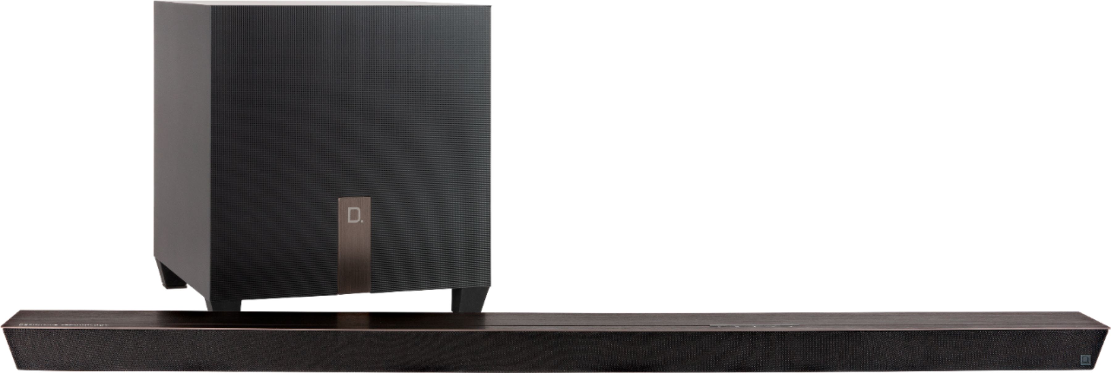 Angle View: Definitive Technology - Studio Slim Series 3.1-Channel Soundbar System with 8" Wireless Subwoofer and Chromecast Built-in - Black
