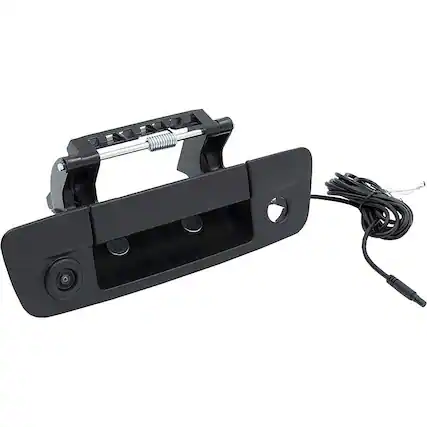 Front. iBEAM - Tailgate Handle Back-Up Camera - Black.