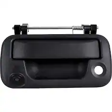 Front. iBEAM - Tailgate Handle Back-Up Camera - Black.