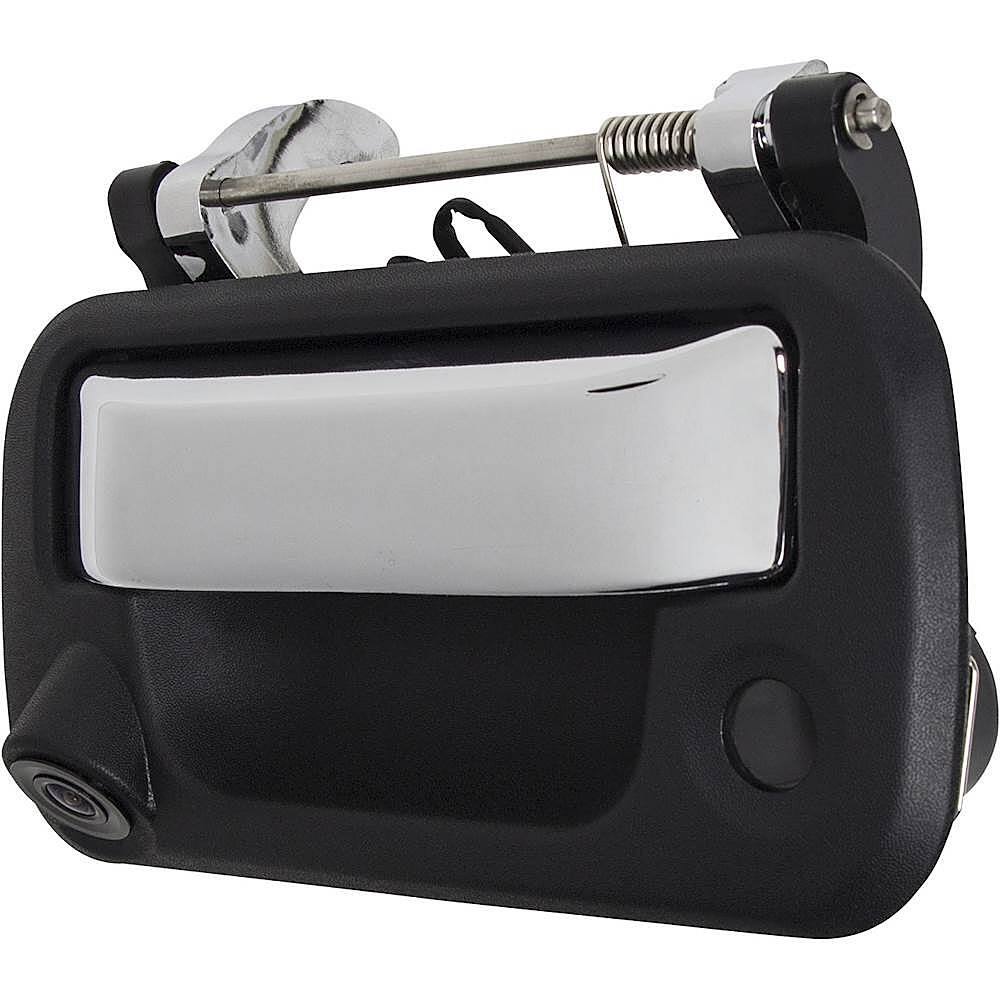 Left. iBEAM - Tailgate Handle Back-Up Camera - Black/Chrome.