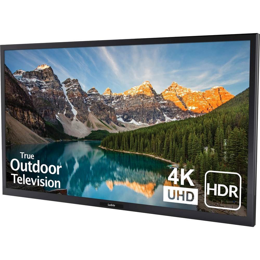 Left View: SunBriteTV - Veranda Series 43" Class LED Outdoor Full Shade 4K UHD TV