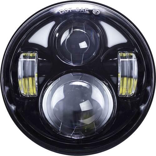 Heise - 5.6 8-LED Round Motorcycle Headlight with Partial Halo - Black was $199.99 now $149.99 (25.0% off)