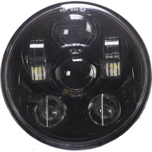 Heise - 5.6 8-LED Round Motorcycle Headlight - Black was $199.99 now $149.99 (25.0% off)