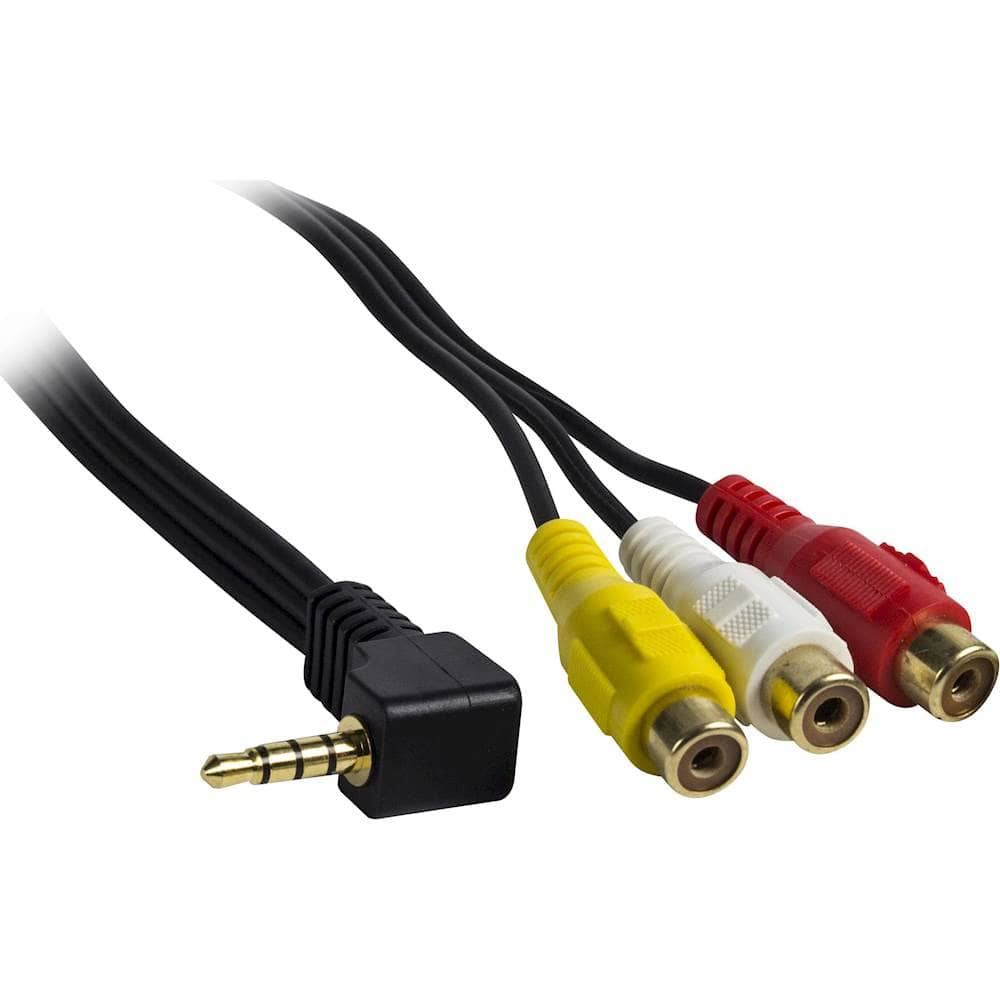 3 RCA Cable Audio Video Composite Cable, 5 ft RCA 3-Male to 3-Male, for TV,  VCR, DVD, Satellite, and Home Theater Receivers