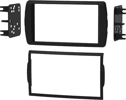 Front. Metra - Dash Kit for Select 2001-2004 Dodge Durango DDIN - Black.