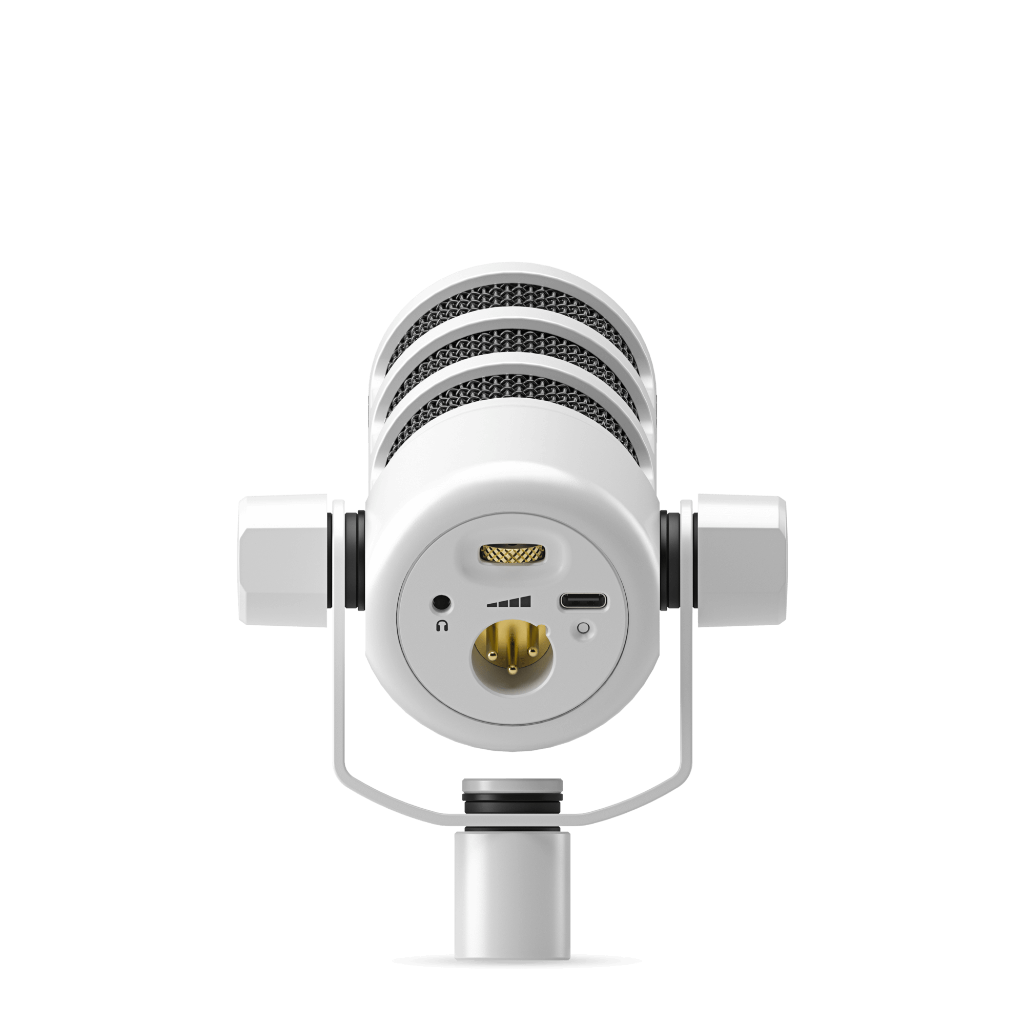 Back. RØDE - RØDE PodMic USB Dynamic Broadcast Microphone with XLR and USB Connectivity for Podcasting, Streaming  White.