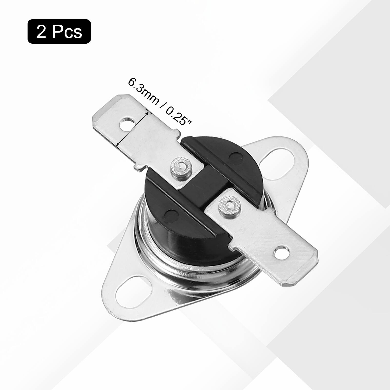 2 Pcs 6.3mm / 0.25"