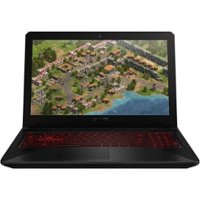 ASUS - Gaming 15 15.6" Laptop - Intel Core i5 - 8GB Memory - NVIDIA GeForce GTX 1050 Ti - 1TB Hybrid Hard Drive - Black - Front_Zoom