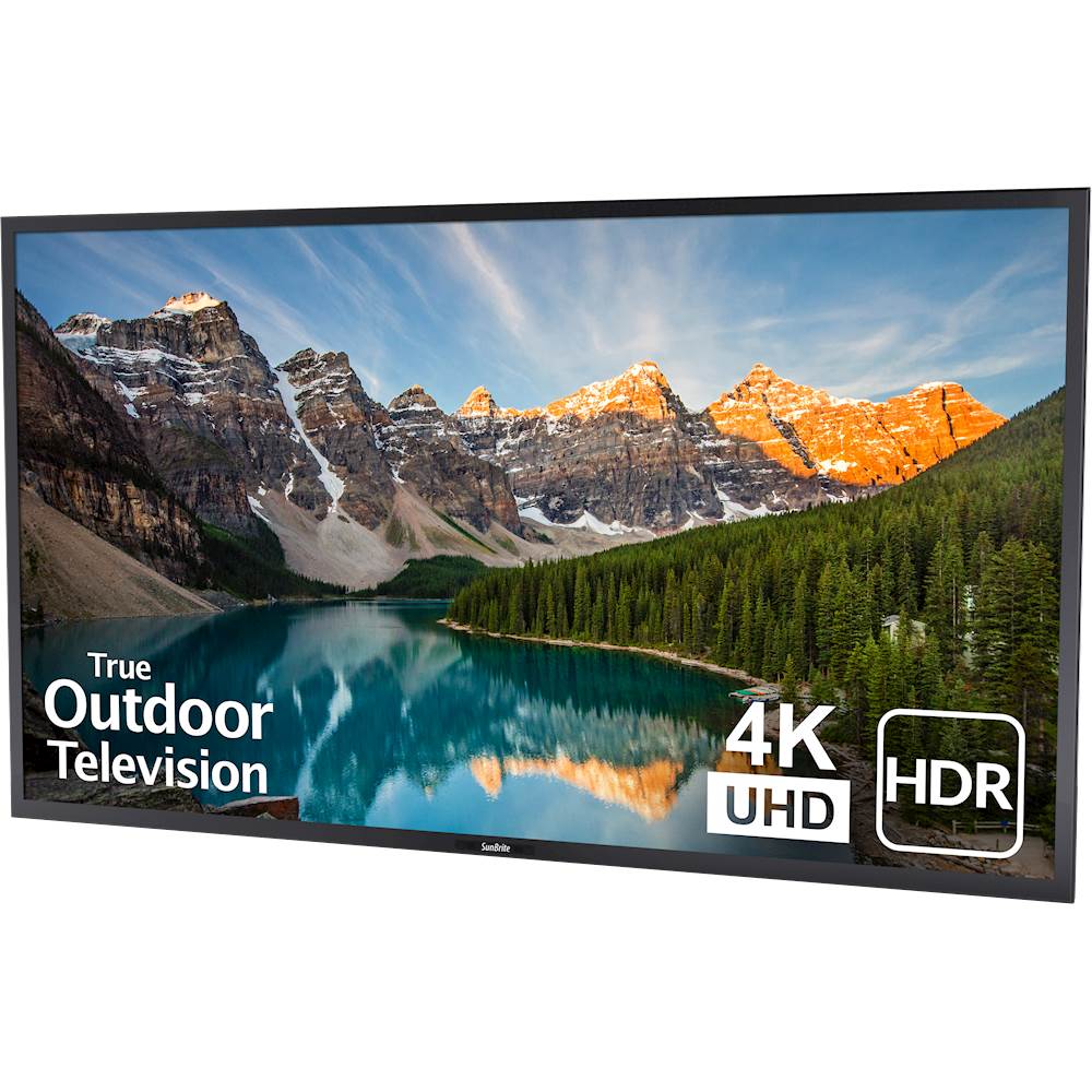 Left View: SunBriteTV - Veranda Series 65" Class LED Outdoor Full Shade 4K UHD TV