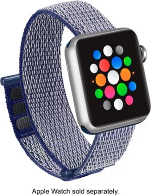 Modal™ - Active Nylon Watch Band for Apple Watch 42mm, 44mm and Apple Watch Series 7 45mm - Navy Blue