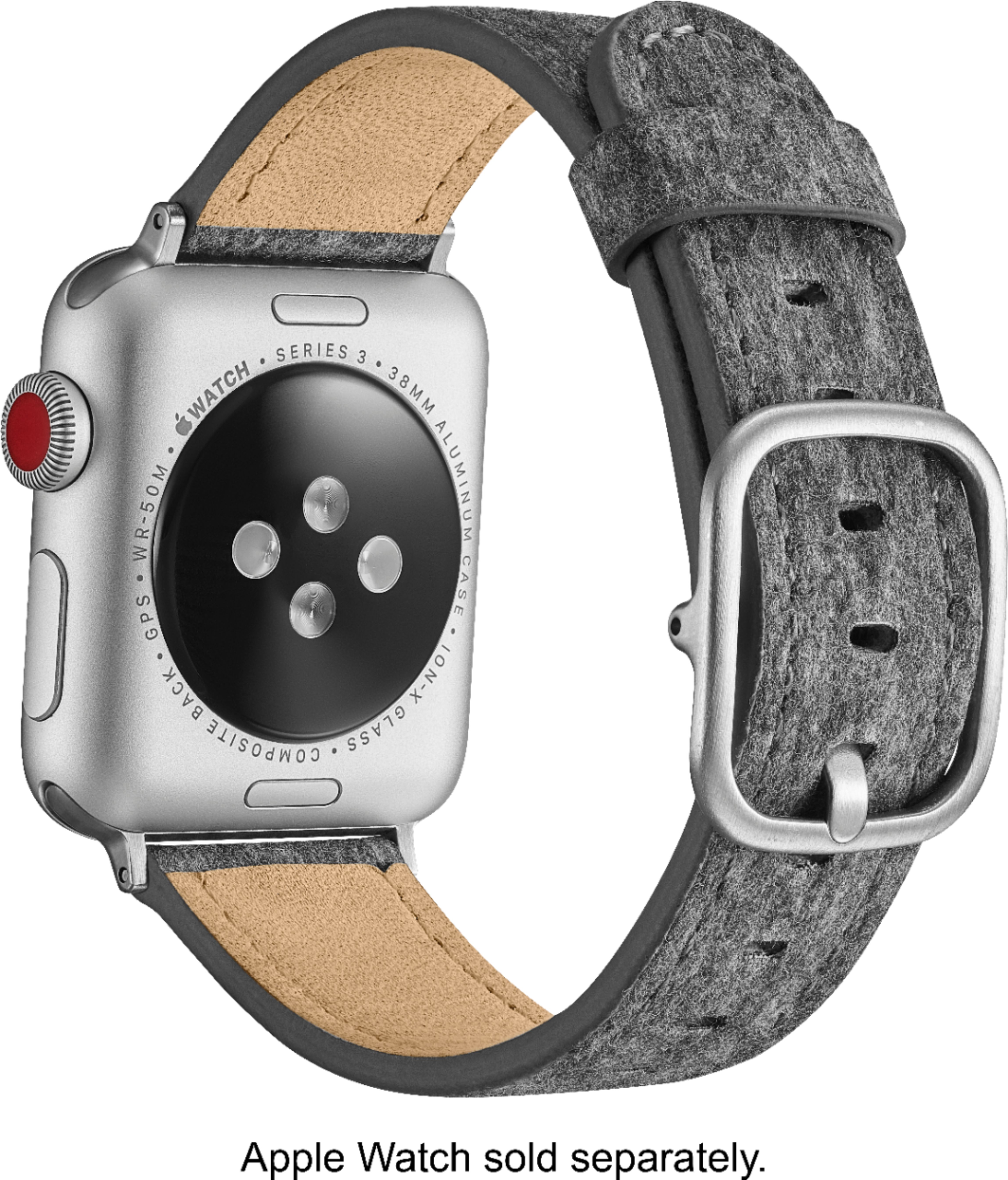 Best Buy: Platinum™ Fabric Watch Strap for Apple Watch® 38mm and 
