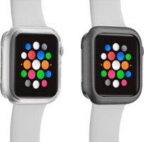 Modal™ - Bumper for Apple Watch™ 40mm (2-Pack) - Clear/Space Gray - Angle_Zoom