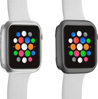 Modal™ - Bumper for Apple Watch™ 44mm (2-Pack) - Clear/Space Gray - Angle_Zoom