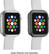 Alt View 20. Modal™ - Bumper for Apple Watch™ 44mm (2-Pack) - Clear/Space Gray.